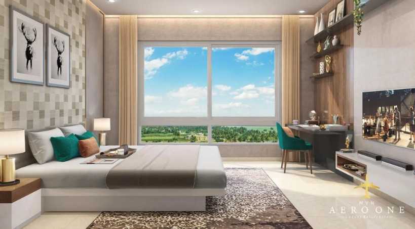 3 BHK Panoramic Guest Bedroom - MVN Aero One Devanahalli