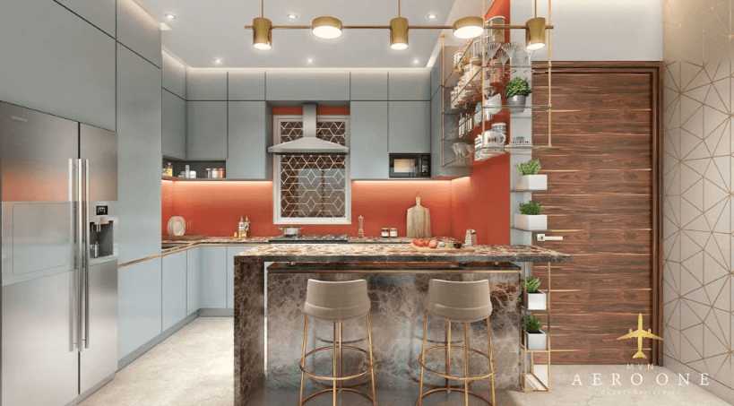 2 BHK Panoramic Kitchen - MVN Aero One Devanahalli