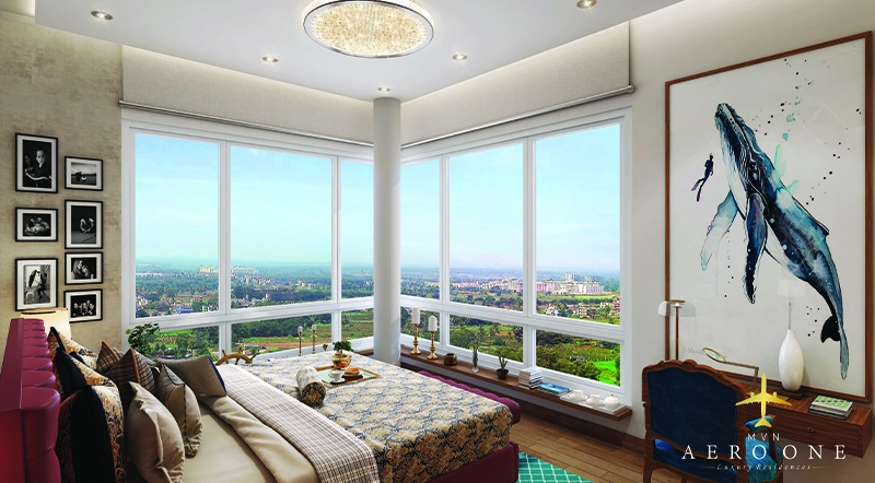 2 BHK Panoramic Master Bedroom - MVN Aero One Devanahalli
